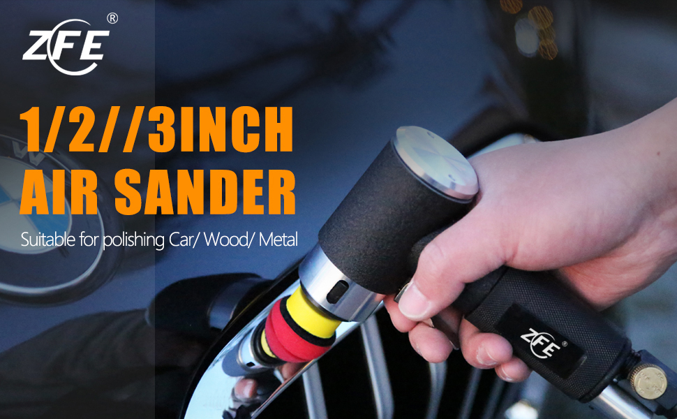 Mini Air Sander - High Speed Polisher with Pads -8