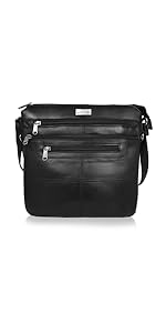 QL922, Messenger Style, Single Strap, 7 Pockets