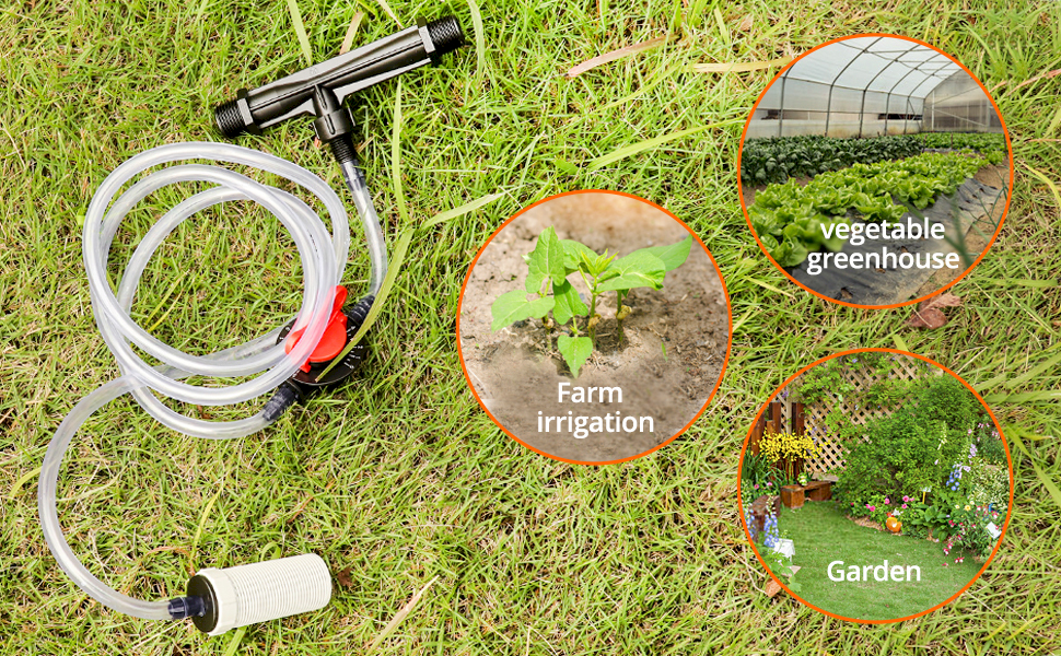 QWORK Irrigation Venturi Fertilizer Injector Kit, G1/2 Plastic