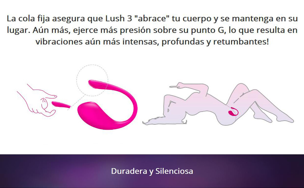 LOVENSE Lush 3 Vibrador con Control Remoto Bluetooth App ...