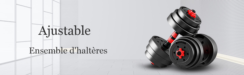 Ensemble d'haltères