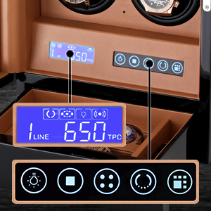 Watch winder control panel