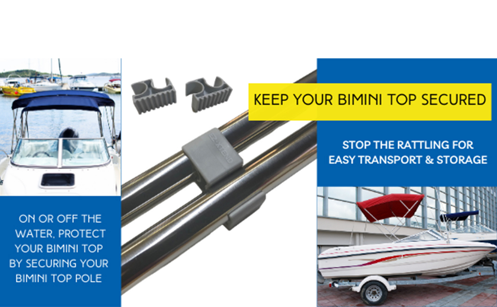 EZXtend Bimini Top Hardware Bimini Top Pole Clips Holder