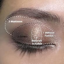 Brush makeup.