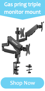 triple monitor mount