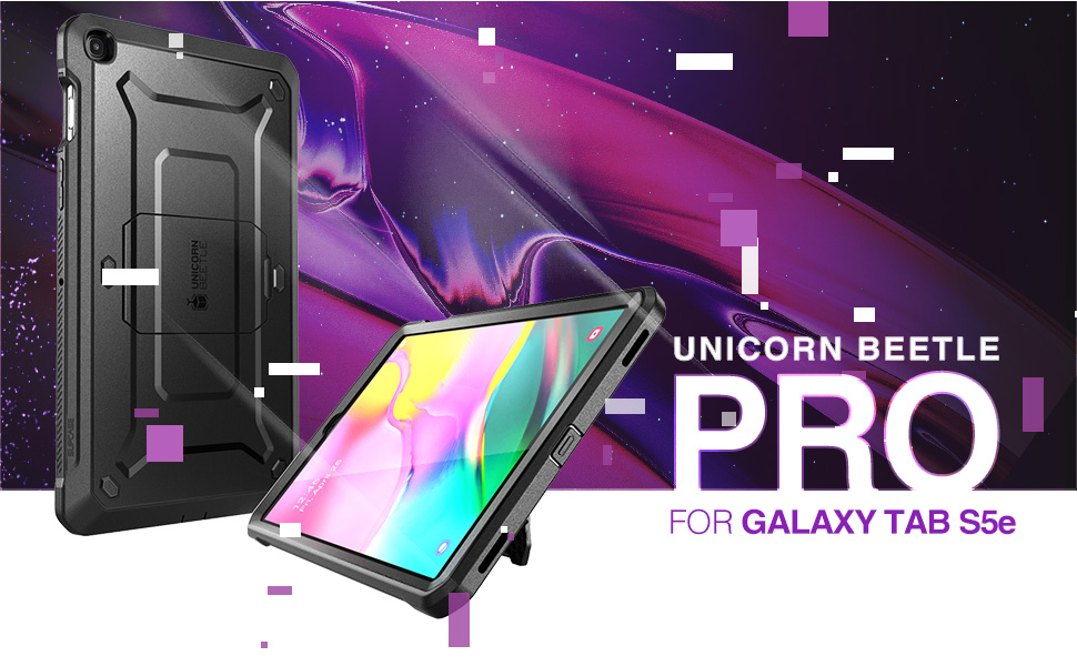 SUPCASE Unicorn Beetle Pro for Galaxy Tab S5e Case Full-Body Built-in Screen Protector for 10.5 2019