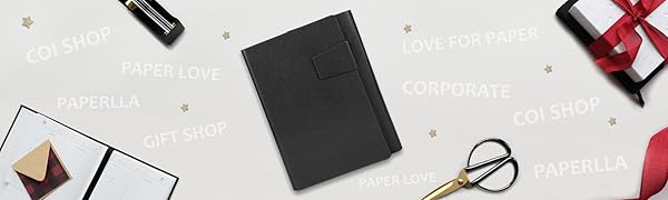 COI LOCK DIARY PLANNER DESK ORGANIZER STATIONERY PEN HOLDER BLACK DOODLE NOURISH AMAZON BASICS GIFT