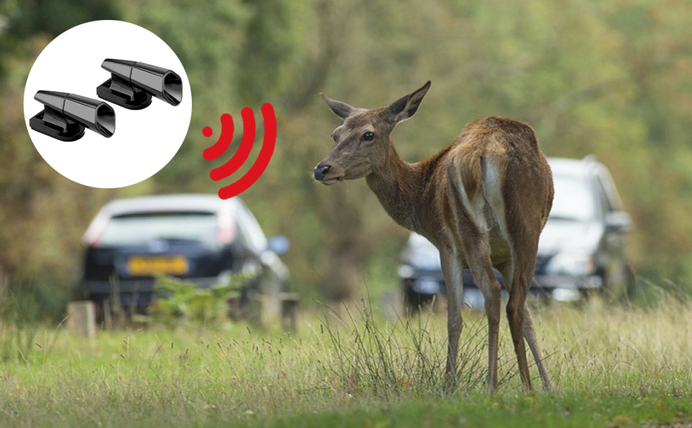 Winzwon Deer Whistles for Car 4 Pack Deer Repellent Warning