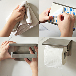 Toilettenpapierhalter mit Ablage