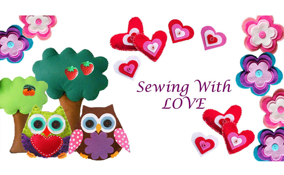 Artika Sewing Kit for Kids - Wide Ranging Arts and Crafts Kit w/ Quality Supplies Including Felts, Buttons, Scissors, Needles and More - Great Gifts for Kids, Owl Craft Kit 12 B