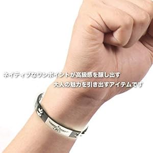 Name. ネーム × poda バングル ブラック シルバー FK Name