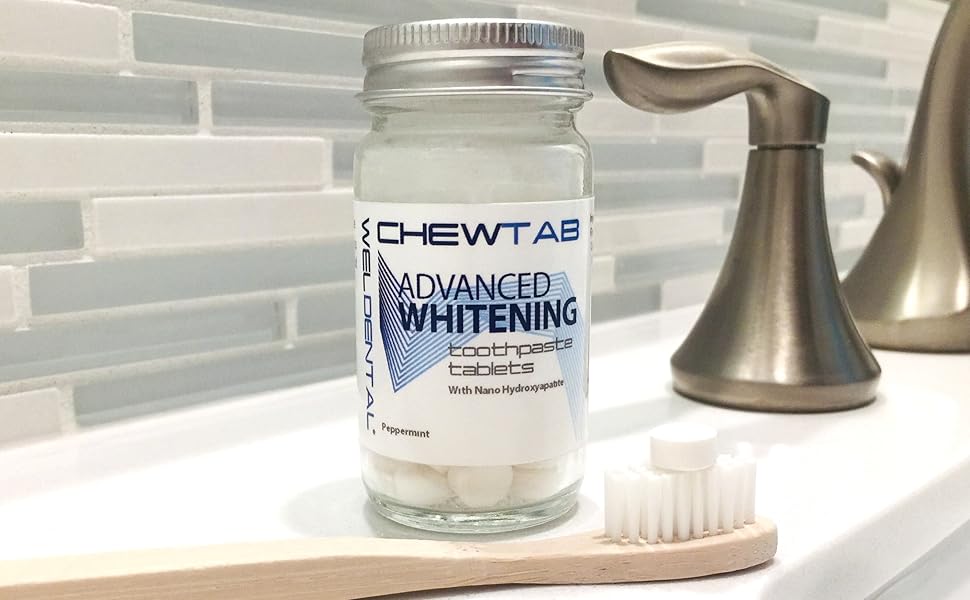 Advanced Whitening Toothpaste Tablets with NanoHydroxyapatite