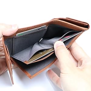 【みーちゃん(^^)　三つ折り財布　マルゴーブラウン】 000000000384-11-s.jpg?t=