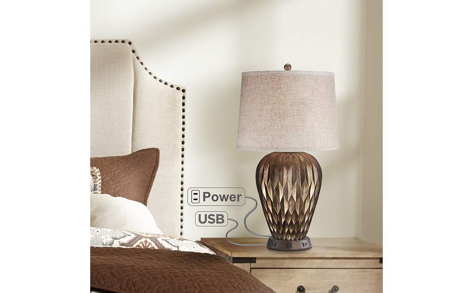 buckhead bronze urn table lamp