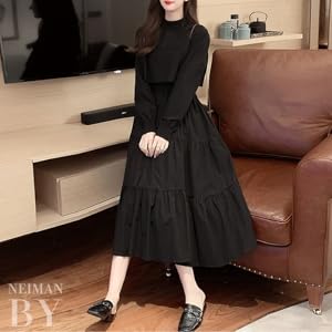 A tunic dress that can be used for many seasons from spring to autumn and winter. In spring and autumn, you can match it with outerwear such as a G jacket, jacket, or hoodie.