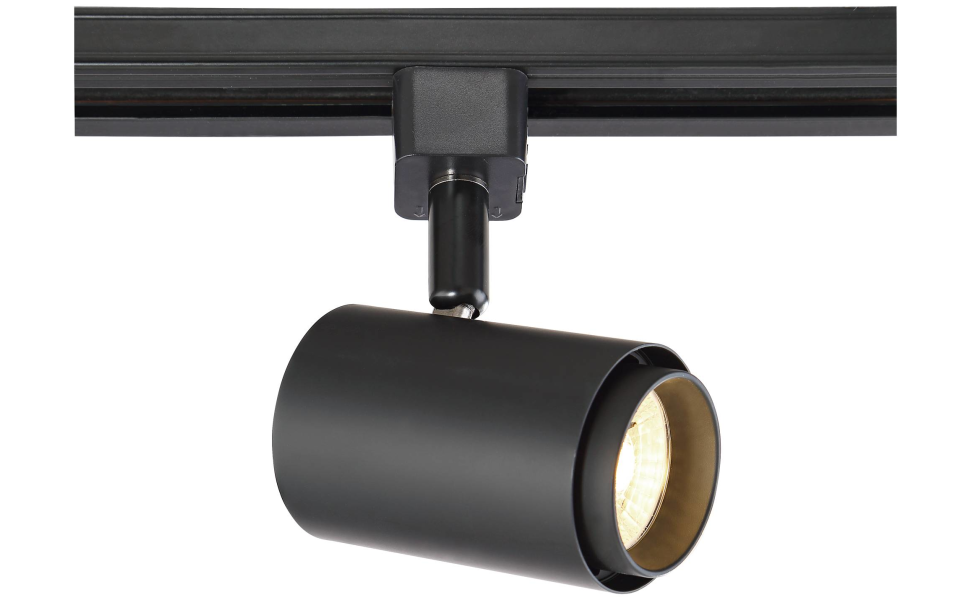 Black 10 Watt LED Cylinder Track Head for Juno Systems Pro Track