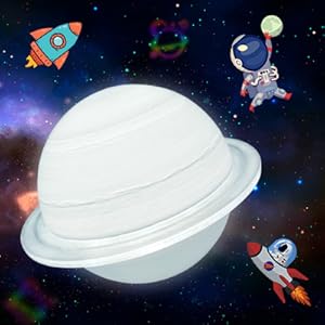 Vivid & Brighter 3D Saturn Lamp