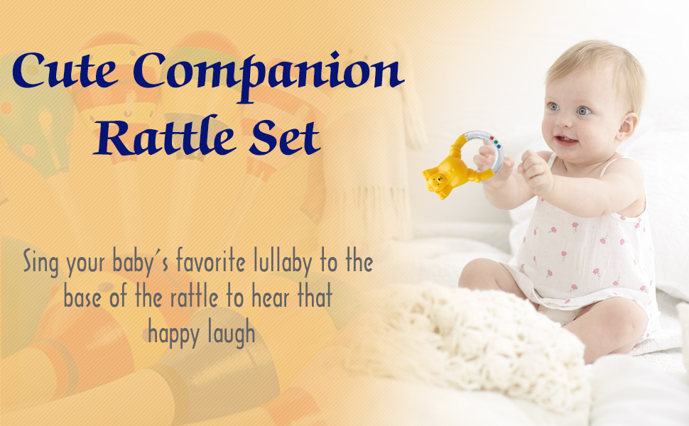 Buy Mee Mee BPA Free Baby Rattles Set, Rattle Gift Set, Made of Food