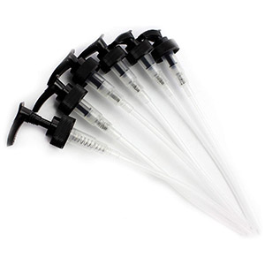 cornucopia black plastic replacement pump tops lotion soap dispensers dip tubes spare parts 