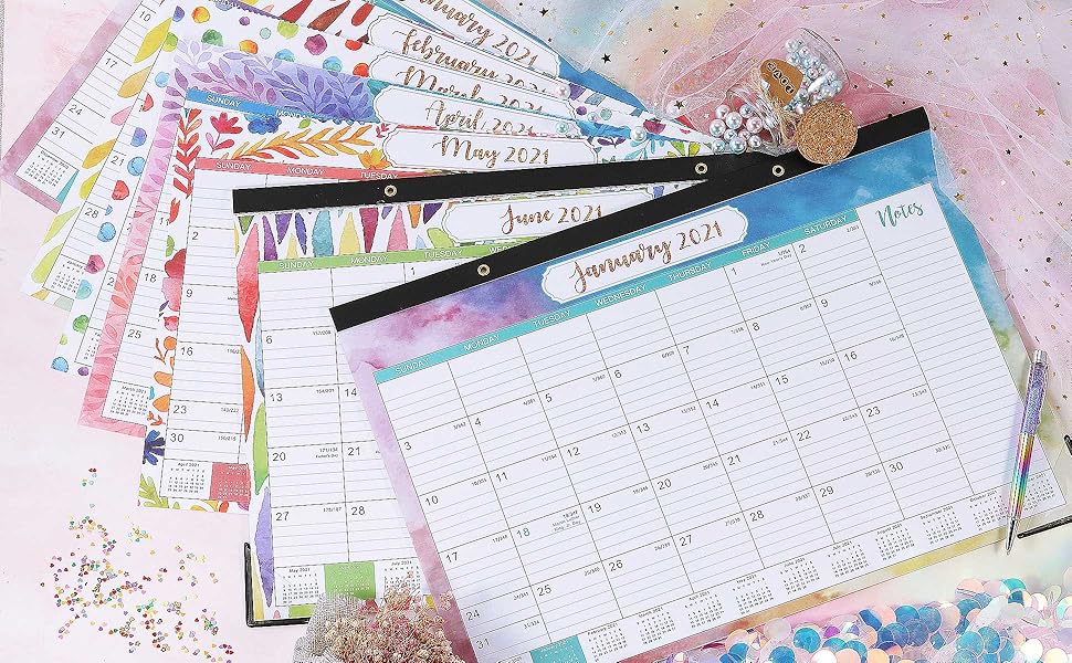 Amazon.com : 2021 Desk Calendar - Yearly Desk Calendar ...