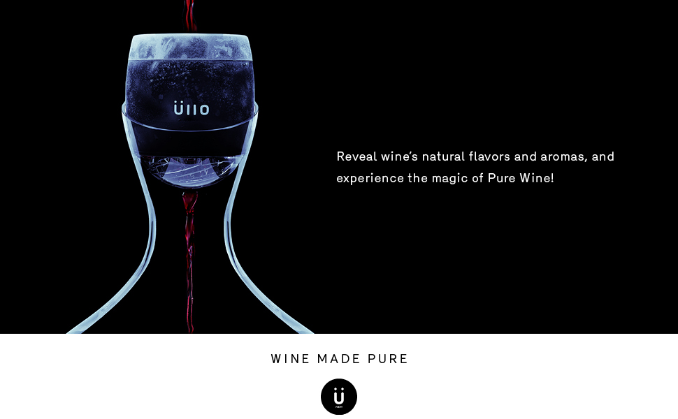 Ullo Chill Wine Purifier, Aerator, and Chiller with 4 Selective Sulfite
