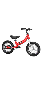 Qiani ペダルなし自転車 子供用自転車 キックバイク 16インチ　赤 Amazon.co.jp: Qiani ペダルなし自転車 子供用自転車 キック