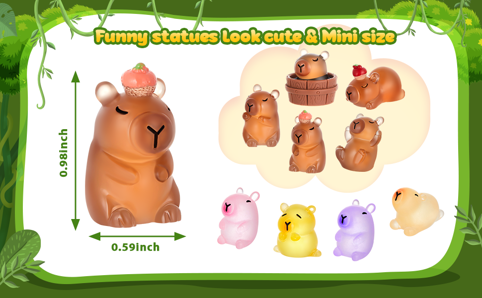 カピバラ　リル Amazon.com: Threehoney Capybara Glow in The Dark Mini