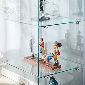 Amazon｜99475 ガラスコレクションケース3段 クリア ブラック