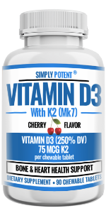 Simply Potent Vitamin D3+K2