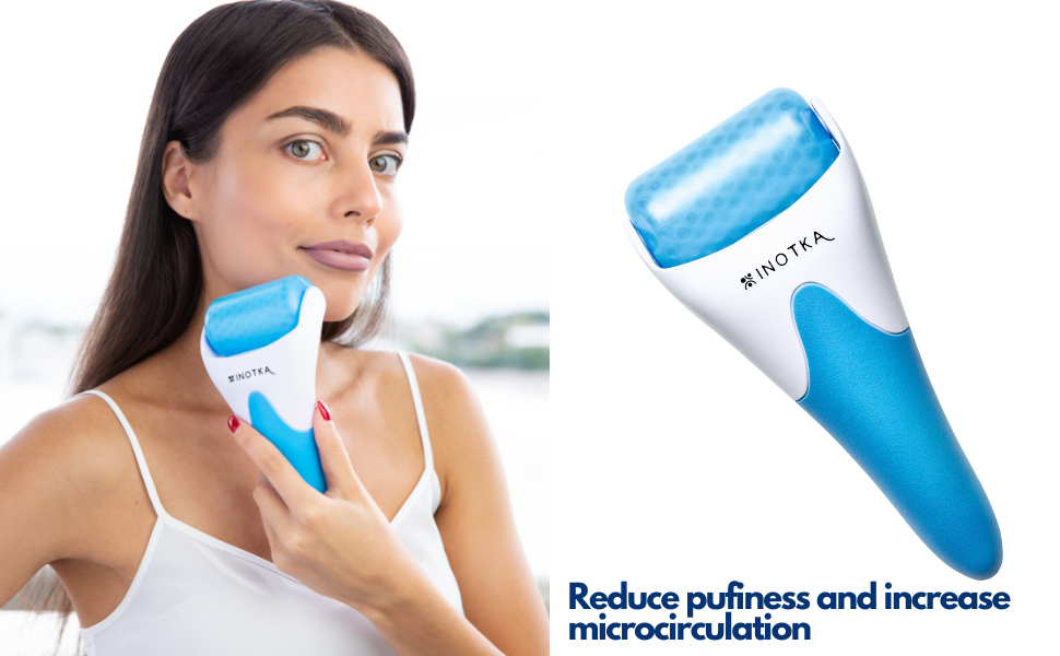 Ice Roller for Face and Eye Puffiness Relief, Cold Roller for Migraine