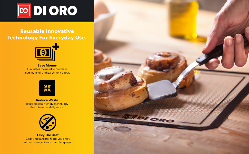 DI ORO Standard 0.7mm Silicone Baking Mat Nonstick