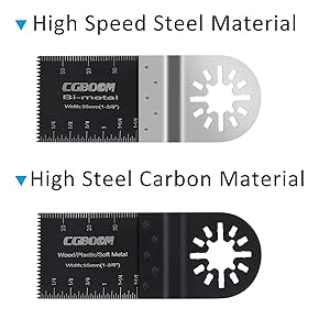 Oscillating saw blades