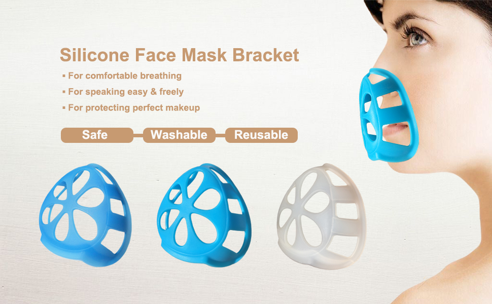 3PCS SUNTRON Upgraded Silicone Bracket for Face Mask More