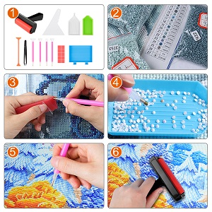 Amazon | MOZOWO ダイヤモンドアートキット ダイヤモンドアート