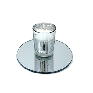 5 inch round mirror, small craft mirror , small mirror 5 in, round mirror, candle plate mirror