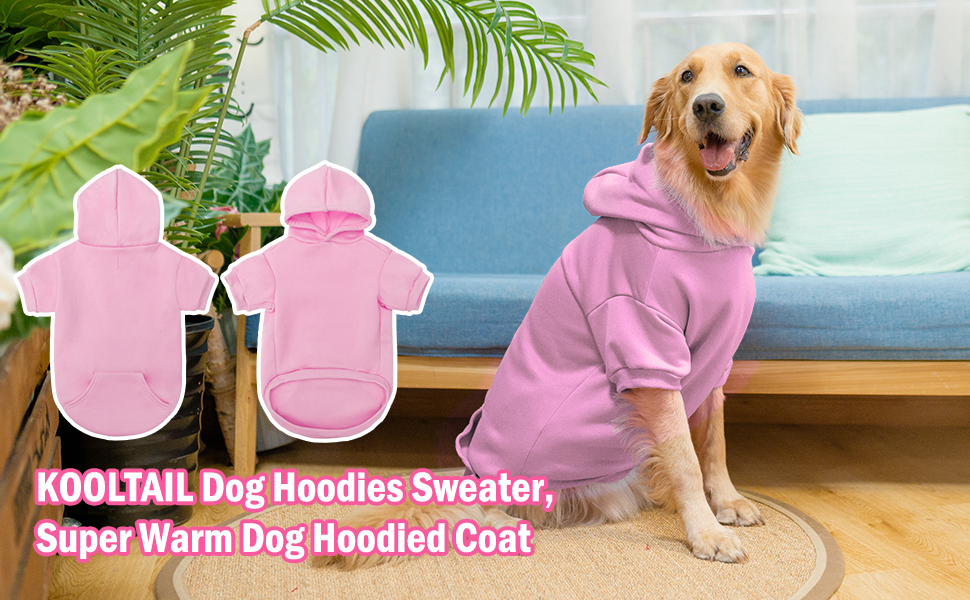 Basic Dog Hoodie Soft and Warm Dog Hoodie Sweater with