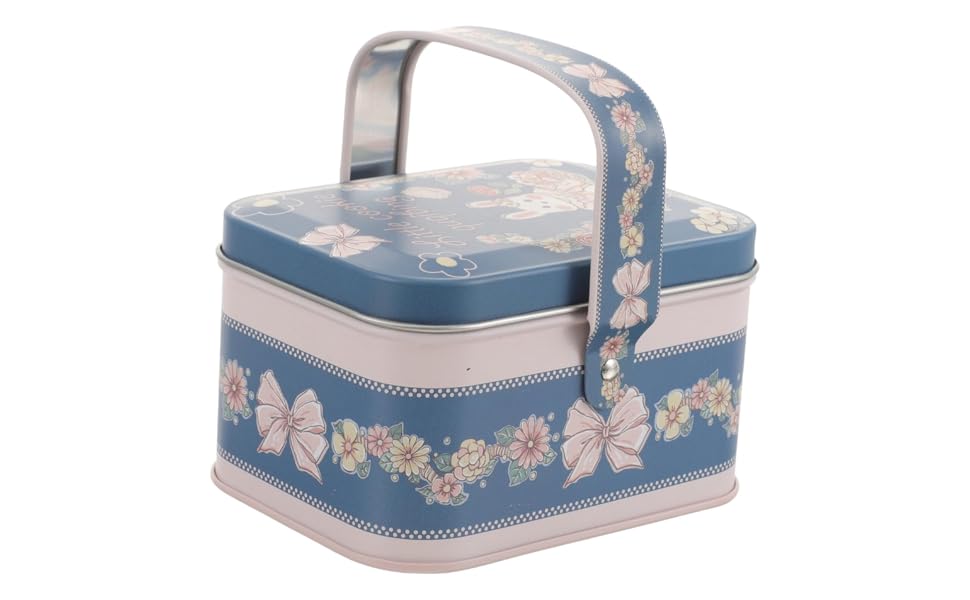 Amazon | Alipis ブリキ缶 パーツボックス 缶ケース 鍵付き 蓋