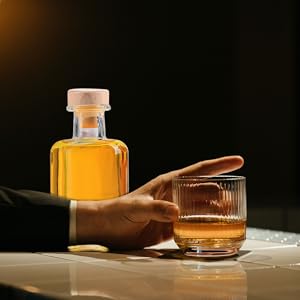 bohemia ガラス ウィスキービン Amazon｜Hoement 透明なワイングラス 再利用可能な酒瓶 蓋付き