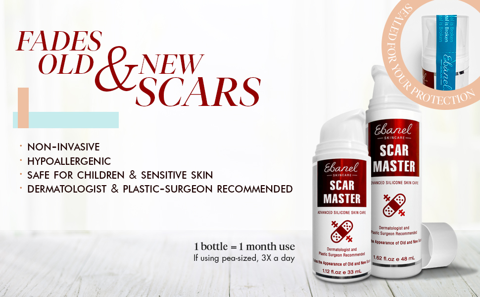 Ebanel Silicone Scar Gel with Onion Extract, Emu Oil