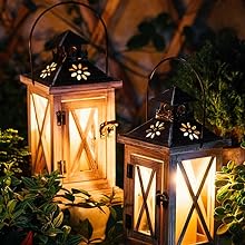 wooden candle lanterns