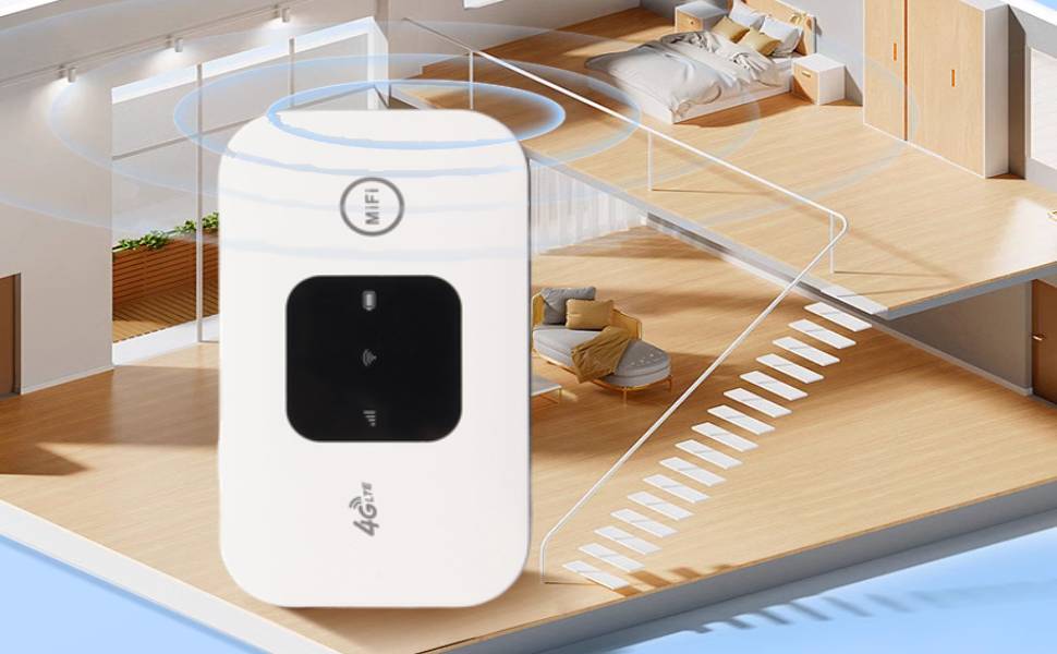 4G LTE WiFi Mobile Hotspot, Portable WiFi Router with SIM Card Slot, 4G