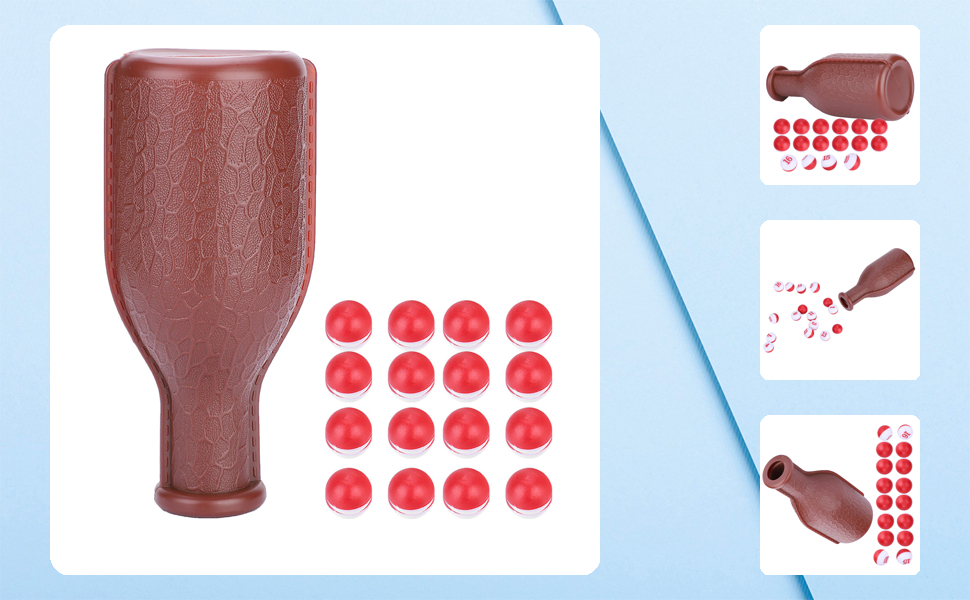 Billiard Shaker Bottle Billiards Game Dice Pool Bottle Set For