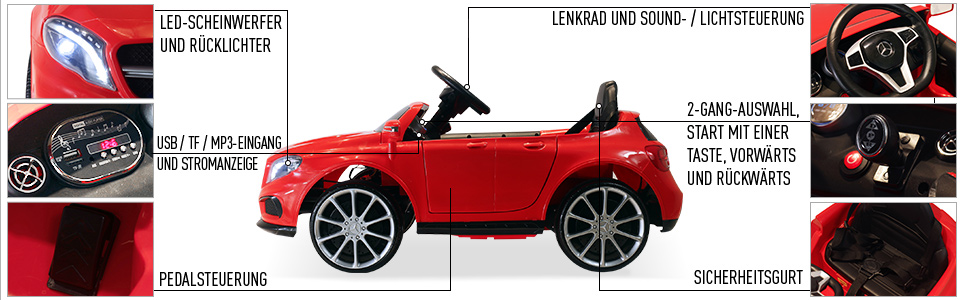 Mercedes Benz AMG Lizenz Kinder Kinderfahrzeug Elektroauto