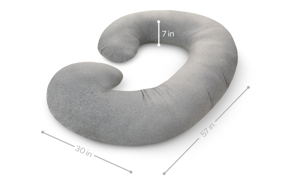The CeeCee Pillows by PharMeDoc Pregnancy Pillow CShape, Body Pillow