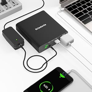 Amazon.co.jp: Krisdonia ポータブル電源 AC出力 27000mAh 大