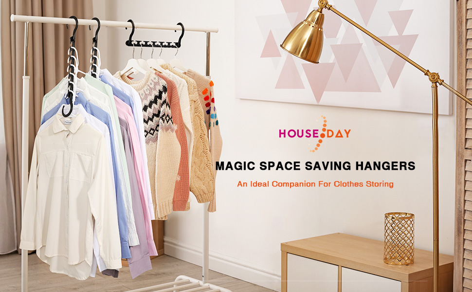 HOUSE DAY Hangers Space Savers, 12pack Space Saving Hangers, Hangers