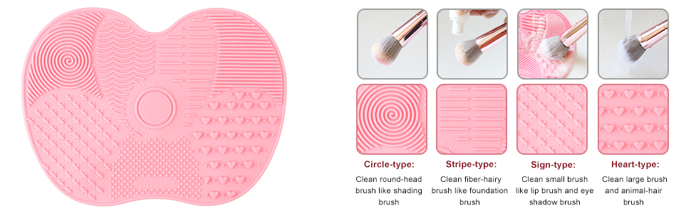  Makeup Brushes & 3 Makeup Sponges & 1 Brush Cleaner & 1 Sponge Holder with TPU Case