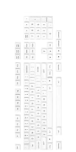 Drop white on black MT3 Mechanical Keyboard keycaps