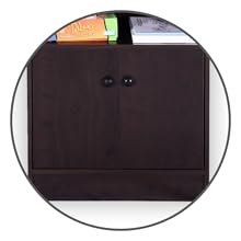 DeckUp Cove Book Shelf/Display and Storage Unit (Dark Wenge, Matte Finish SPN-FOR1
