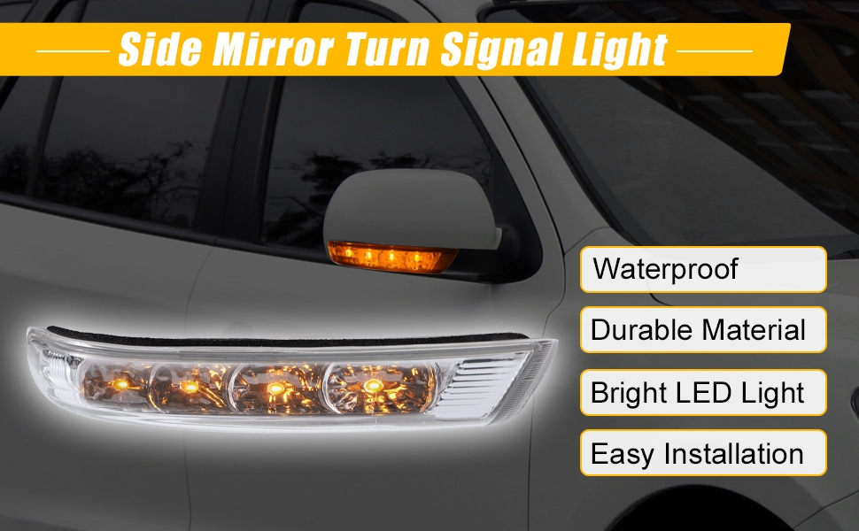 Amazon.com: uxcell Car LED No.876233J000 Right Side Rear View Mirror ...